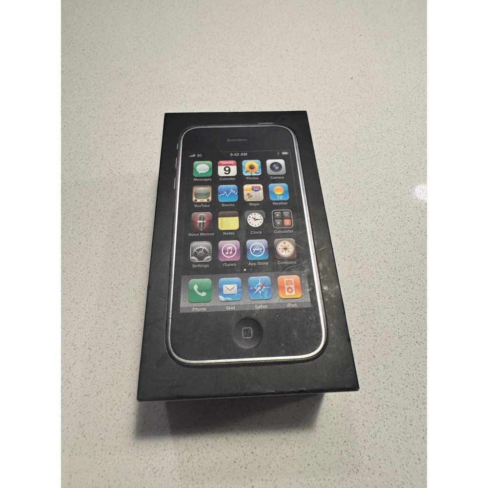 Vintage Apple iPhone 3GS 32GB Black A1303 MB717LL/A w/ Box – Bad Battery