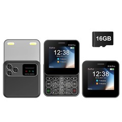 SERVO R18 Pro Mini Phone 2.4&Prime; Rotating Screen Dual SIM 2G GSM Flashlight Radio