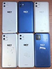 LOT OF 6 x UNLOCKED SKY Devices Elite P55 Max 4G LTE Dual SIM Smart Phones **