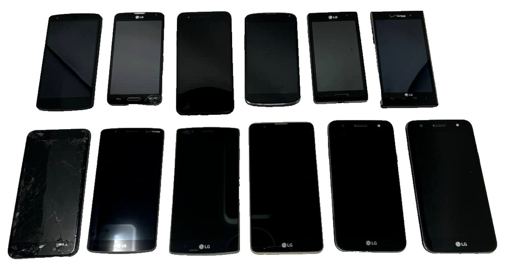 12 Lot LG Smartphone M327 VS930 Nexus D820 E960 L70 Rebel 4 G3 G4 L7 Wholesale
