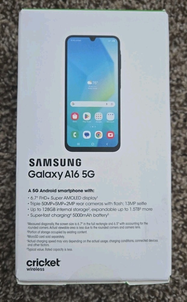 Samsung Galaxy A16 5G Smartphone 128GB CRICKET ONLY