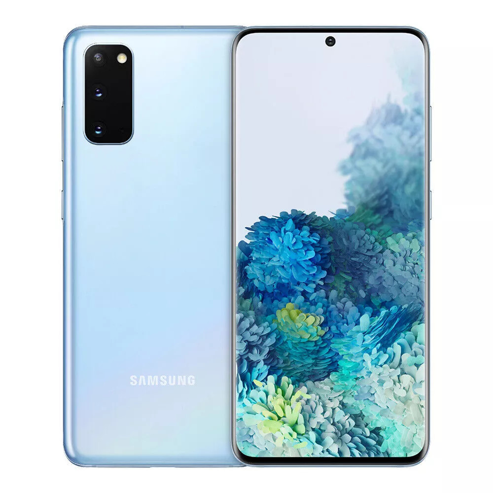 Samsung Galaxy S20+ 5G SM-G986U Unlocked 128GB Cloud Blue C Heavy Burn