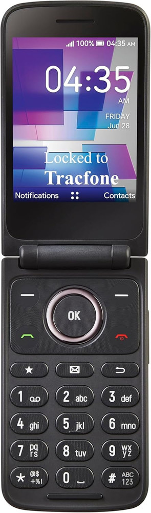 Tracfone, TCL FLIP 3, 16GB, Prepaid Flip Phone, Stone Gray, 5MP Video Capable Ca