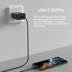 45W Super Fast Wall Charger+ 6FT Cable For Samsung Galaxy S24+ S22 S23 Note 20??