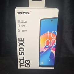 Verizon TCL 50 XE 5G Prepaid Smartphone 50MP 6.56” 128GB NEW SEALED Locked