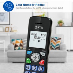 DECT 6.0 Cordless Phone, 2-Handset – Smart Call Blocker, Bluetooth Connect to Ce