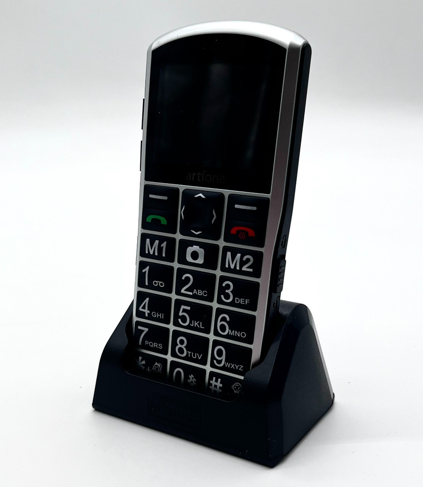 Artfone Pro Large Button Cellphones For Seniors Model: A400 – Silver