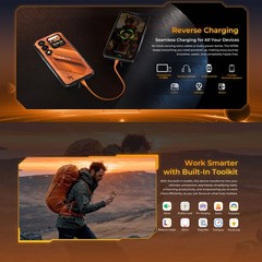 5G OUKITEL WP66 Rugged Phone Android 16 Mobile Waterproof Dual Screen Unlocked
