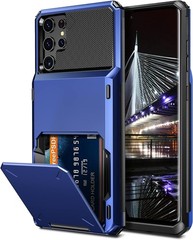 Wallet Case for Galaxy S22 Ultra with Hidden Pocket & 4 Credit Card Slots