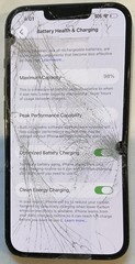 FULL POWER, GSM UNLOCKED MIDNIGHT iPhone 14, 128GB A2649 MPUA3LL/A FOR REPAIR.