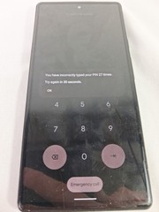 Google Pixel 6 Smartphone Black Powers On PIN Locked AS-IS
