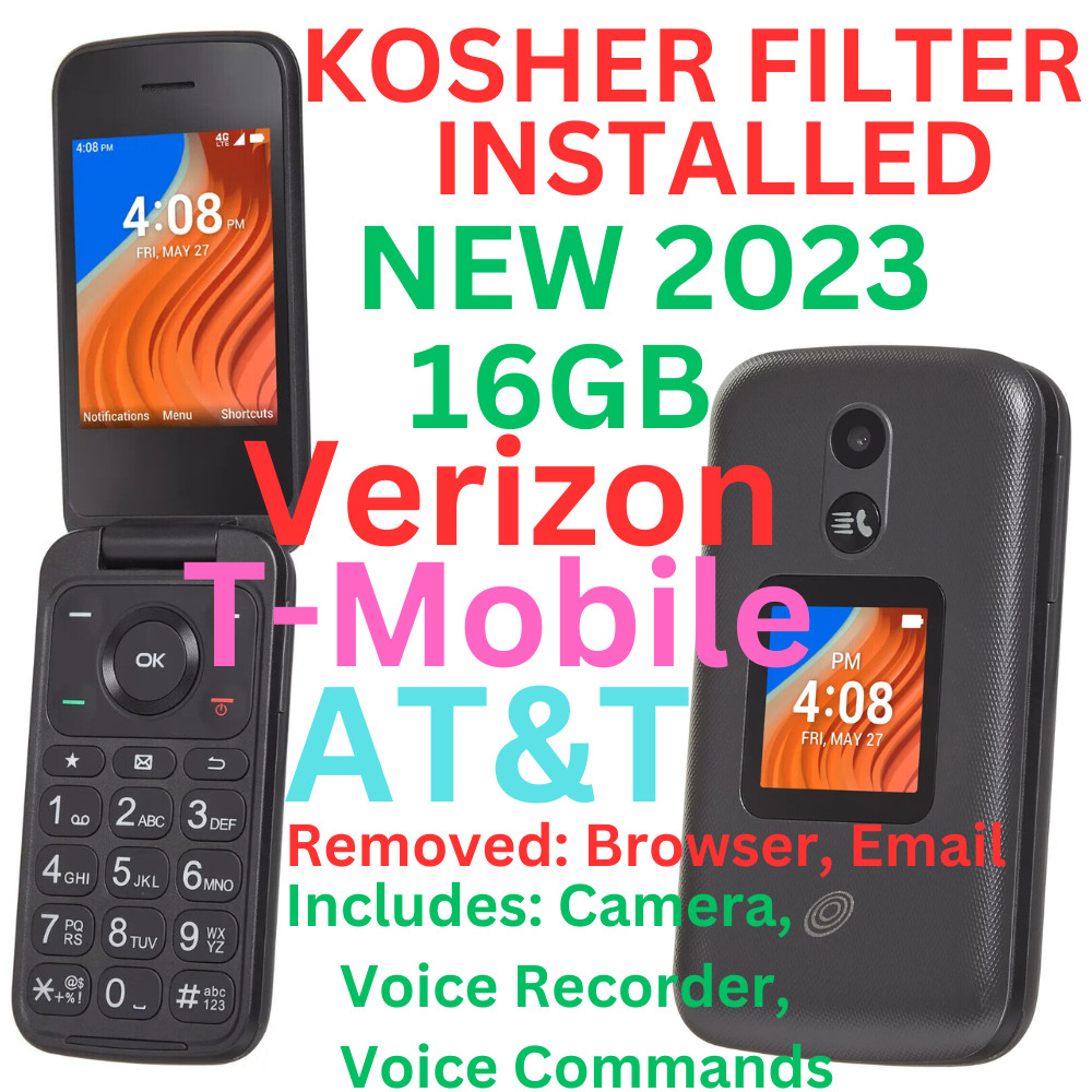 NEW UNLOCKED TCL FLIP 2 GSM CDMA LTE KOSHER FILTER TALK/TEXT W/ CAMERA AND VOICE