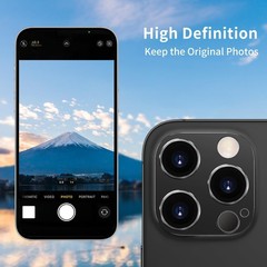 Camera Lens Protector for iPhone 14 Pro/Pro Max, Anti-Scratch Tempered Glass