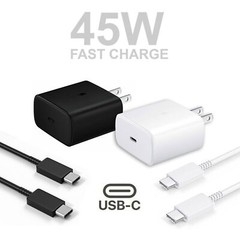 45w Type USB-C Super Fast Wall Charger +6FT Cable Fit Samsung Galaxy S21 S22 DT