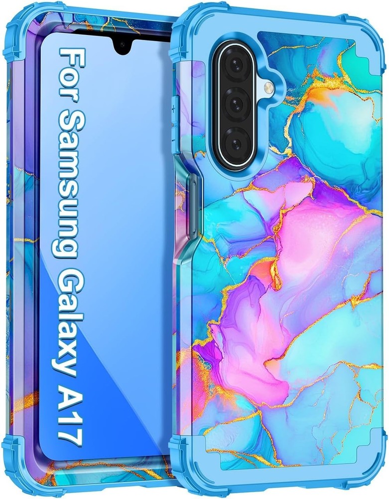 Galaxy A17 5G Case, Heavy Duty Full Body Shockproof Protection 3 in 1 Hybrid Cas