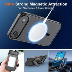 Magnetic for iPhone Air Case Slim Translucent Matte Shockproof Phone Cover for 1