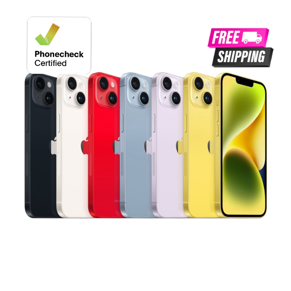 Apple iPhone 14 – 128GB 256GB Midnight Starlight Red | At&t Unlocked 5G