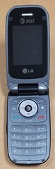 LG CU400 – Black and Gray ( AT&T ) Rare Cellular Flip Phone – Bundled