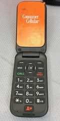 Consumer Cellular Iris Flip Phone (8GB) 5.0MP Camera 4G LTE | Black