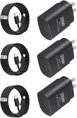 25W USB C Charger, Super Fast Charging Block, Type-C Power Adapter for Android