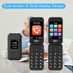 2.8+1.5&Prime; Flip Phone Unlocked, Dual Screen Flip Phones for Seniors, SOS Button?Sp