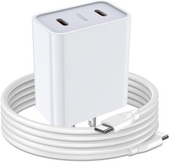 25W USB-C Fast Wall Charger 2-Pack with 6FT Cable for Samsung Galaxy A15 A16 A17