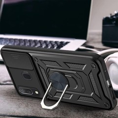 Case for Samsung Galaxy A20 /A30 with Screen Protector Magnetic car mount Black