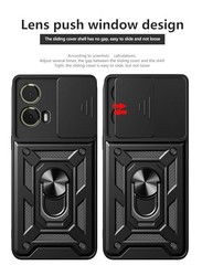 for Motorola Moto Edge (2024) Heavy Duty Protective Armor with Magnetic Kickstan