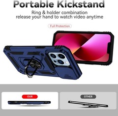 for iPhone 13 Pro Max Case,with Camera Lens Cover HD Screen Protector,[Military