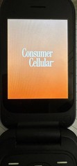 Consumer Cellular-Iris Flip- SH3320 3.2&Prime; 8GB Flip Phone-C Bk -SH3320CB Works
