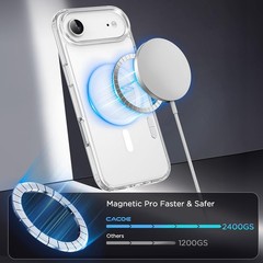 Magnetic Case for iPhone Air 6.5 inch – Not Yellowing Anti-Scratch (Clear)