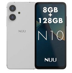 Teléfono NUU N10 Unlocked Android 6.6&Prime; 90Hz Display | 8GB RAM | 128GB