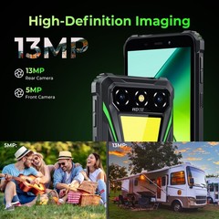 OUKITEL G5 Rugged Smarphone 16GB/256GB 6300mAh Camping Light Dual SIM 4G IP68