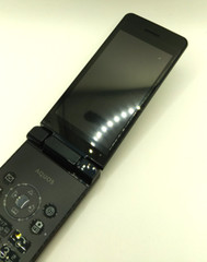 SHARP AQUOS Keitai 3 flip phone 805SH Softbank Unlocked Black SIM Free JP New