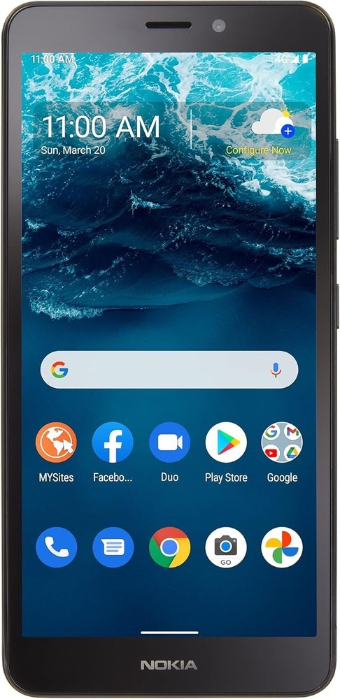 Nokia C100 4G N152DL 32GB 3GB Walmart Family Mobile Locked Blue Excellent