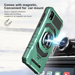 Cloud Mobile Stratus C7 Phone Case with Tempered Glass Screen Protector, Dark Gr