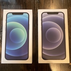 Lot of 2 Apple iPhone 12 128GB Blue/Black Boxes – NO PHONE