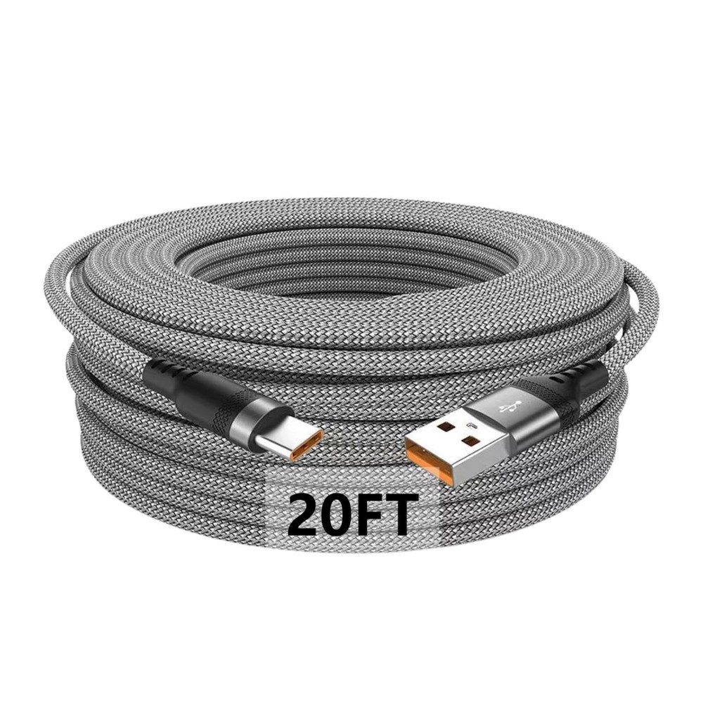 3A Fast USB-C Charger for iPhone 15/15 Pro, 20FT Cable