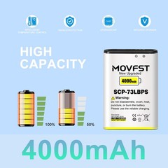 SCP-73LBPS Replacement Battery,4000mAh New 0 Cycle High Capacity Battery Compati