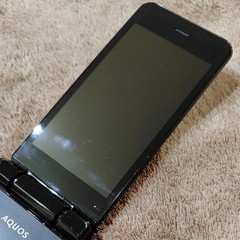 SHARP 601SH AQUOS KEITAI 2 Black Unlocked Android Flip Feature Phone Tested
