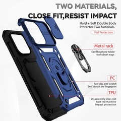 Case & Camera Cover for iPhone 14 Pro Max 6.7 Inch Military Grade Shockproof Blu