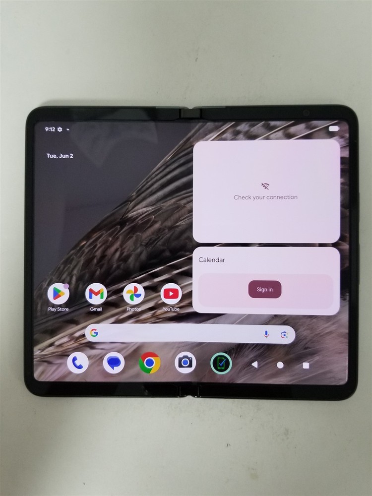 Google Pixel Fold 256GB Black G9FPL (AT&T) Damaged zD2574