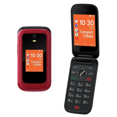 IRIS Flip Consumer Cellular Senior Phone 4G LTE WiFi Bluetooth USB-C 5MPCamera
