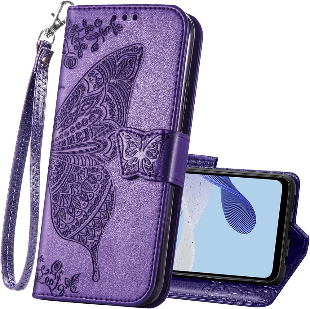 Wallet Case for Moto G 5G 2024, PU Leather Flip Protective Phone Case with Card