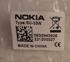 NOKIA Type MOBILE TV RECEIVER. SU-33W DVB-H + ORIGINAL INSTRUCTION BOOKLET