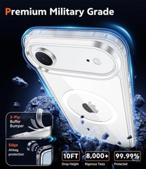 iPhone Air Case Clear: Magnetic Phone Cases with Screen Protector Drop Proof Rug