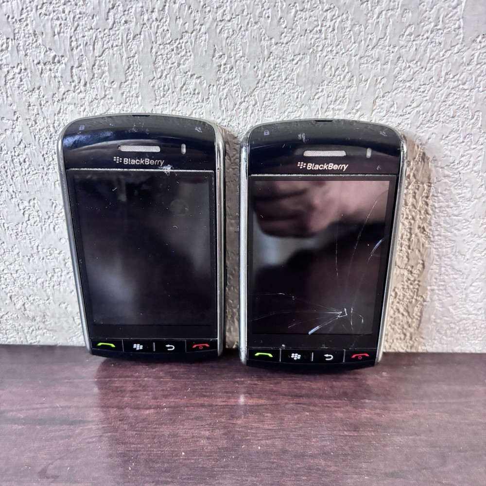 2 Verizon BlackBerry Storm 9530 Global Smart Phones – Untested – As Is