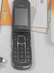 Vintage New Nokia 6350 Graphite AT&T – H2O GSM Cellular Flip Phone & Pouch