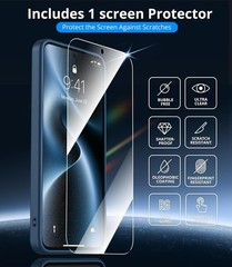 For Samsung Galaxy S25 FE Case w/ Military-Grade Protection, 1x Screen Protector