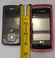 LG VX11000 enV Touch & LG LG290CM Vintage Cel Phone Lot Untested As-Is For Parts